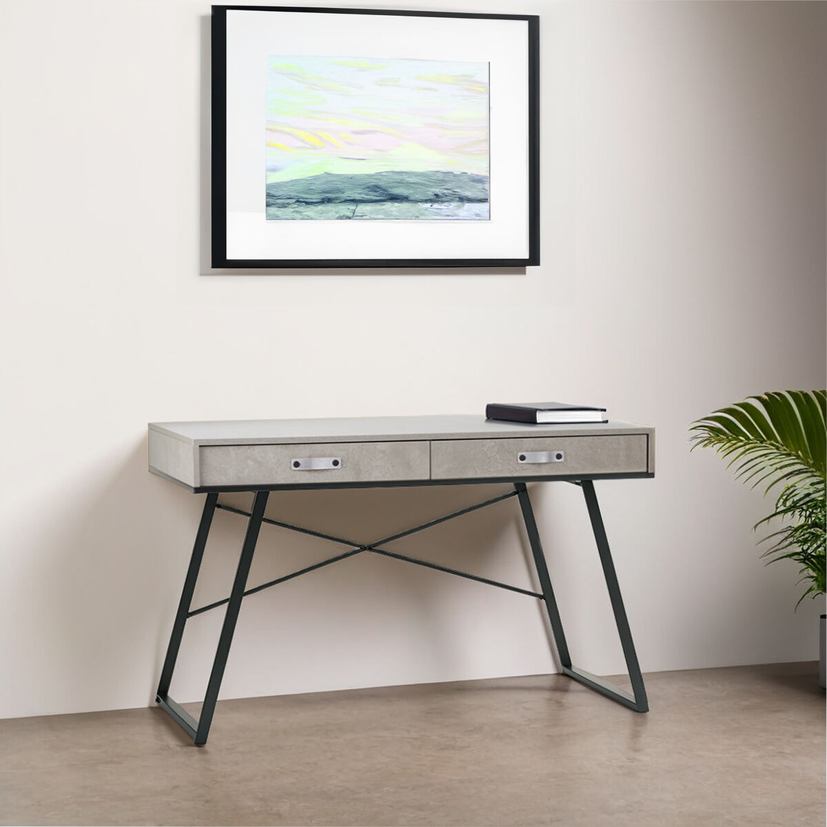 Bradbury Concrete Veneer Desk - PN Home