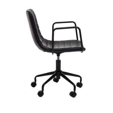 Forbes Black Home Office Chair - PN Home