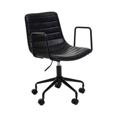 Forbes Black Home Office Chair - PN Home