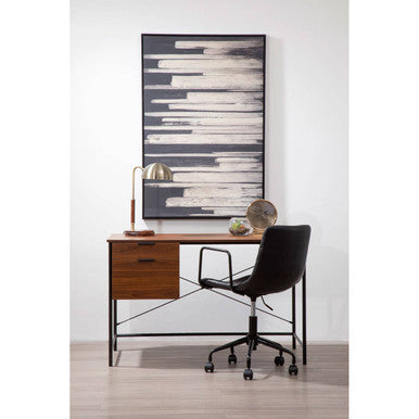 Forbes Black Home Office Chair - PN Home