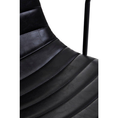 Forbes Black Home Office Chair - PN Home