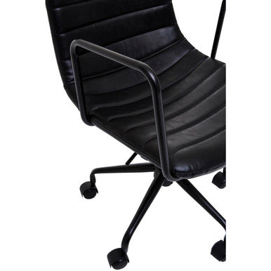 Forbes Black Home Office Chair - PN Home