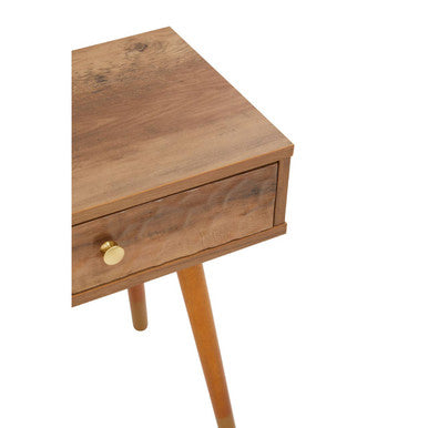 Frida Wood Veneer Bedside Table with 1 Drawer - PN Home