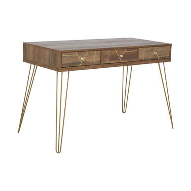 Flori Three Drawer Desk - PN Home