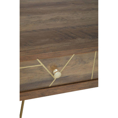Flori Three Drawer Desk - PN Home