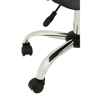 Brent Grey Leather Effect Home Office Chair - PN Home