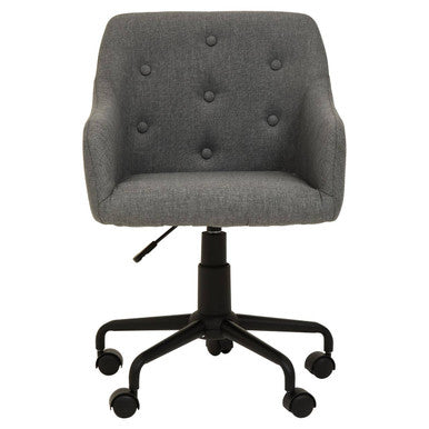 Brent Tufted Grey And Black Home Office Chair - PN Home
