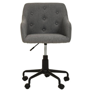 Brent Tufted Grey And Black Home Office Chair - PN Home