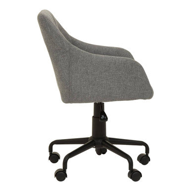 Brent Tufted Grey And Black Home Office Chair - PN Home