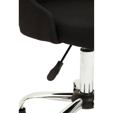 Brent Black And Chrome Home Office Chair