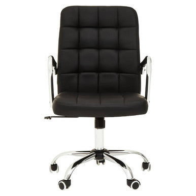 Brent Black Tufted Home Office Chair - PN Home