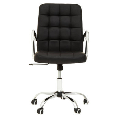 Brent Black Tufted Home Office Chair - PN Home