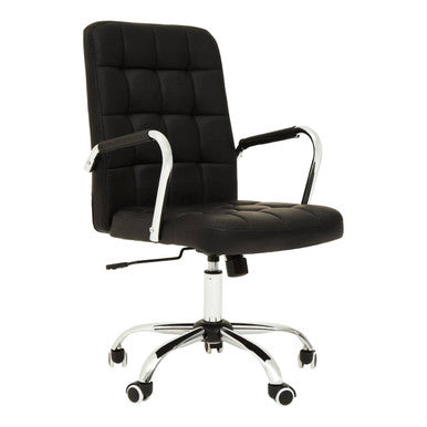 Brent Black Tufted Home Office Chair - PN Home