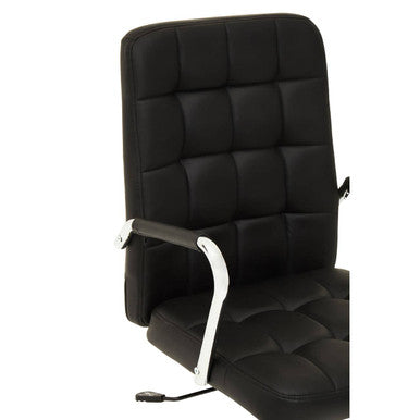 Brent Black Tufted Home Office Chair - PN Home