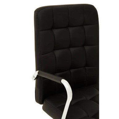 Brent Black Tufted Home Office Chair - PN Home