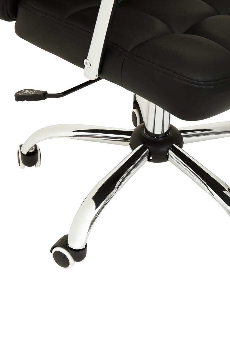 Brent Black Tufted Home Office Chair - PN Home