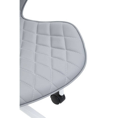 Brent Grey And White Home Office Chair - PN Home