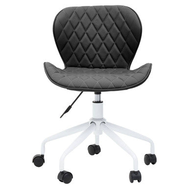 Brent Black And White Home Office Chair - PN Home