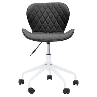 Brent Black And White Home Office Chair - PN Home
