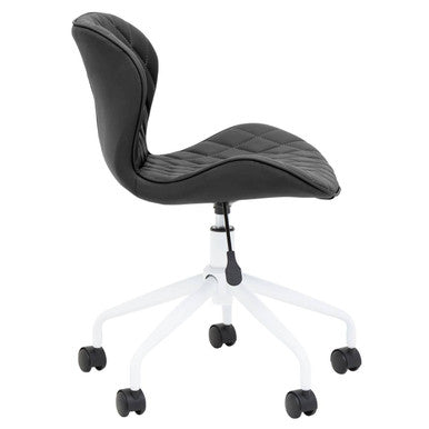 Brent Black And White Home Office Chair - PN Home