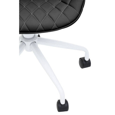 Brent Black And White Home Office Chair - PN Home
