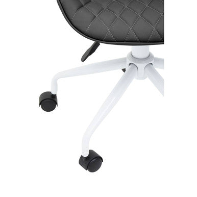 Brent Black And White Home Office Chair - PN Home