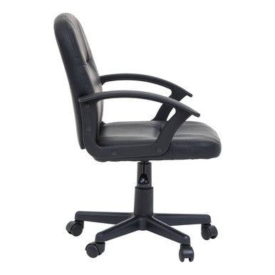Brent Black Small Home Office Chair - PN Home