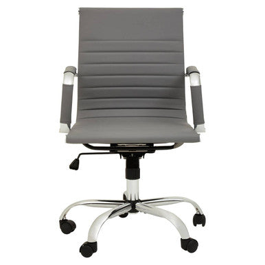 Brent Grey Low Back Home Office Chair - PN Home