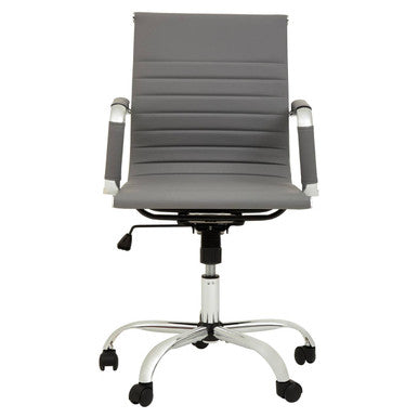 Brent Grey Low Back Home Office Chair - PN Home