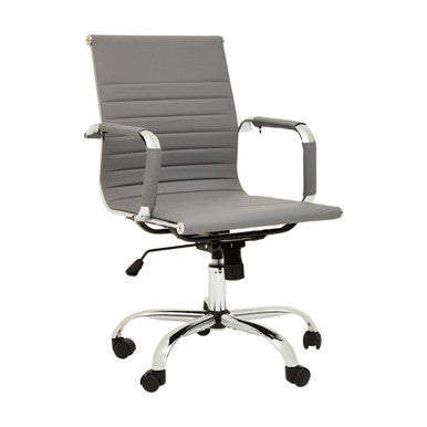 Brent Grey Low Back Home Office Chair - PN Home