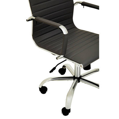 Brent Black Low Back Home Office Chair - PN Home