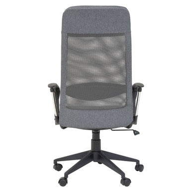 Brent Grey Mesh And Fabric Home Office Chair - PN Home