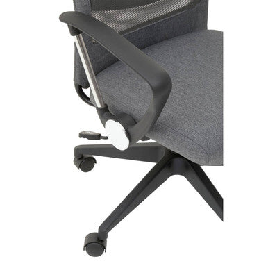 Brent Grey Mesh And Fabric Home Office Chair - PN Home