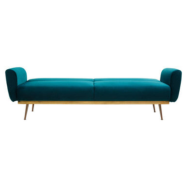 Green Velvet Sofa Bed, Hatton - PN Home