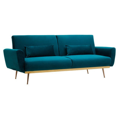 Green Velvet Sofa Bed, Hatton - PN Home