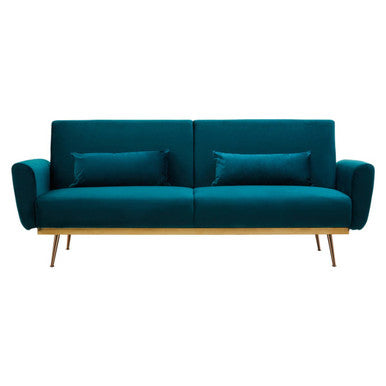 Green Velvet Sofa Bed, Hatton - PN Home