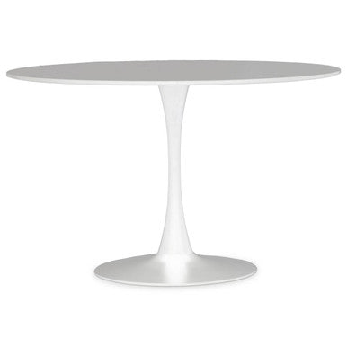 Laila Large White Round Dining Table