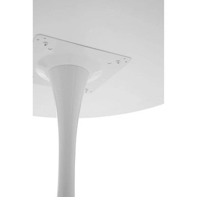 Laila Large White Round Dining Table - PN Home