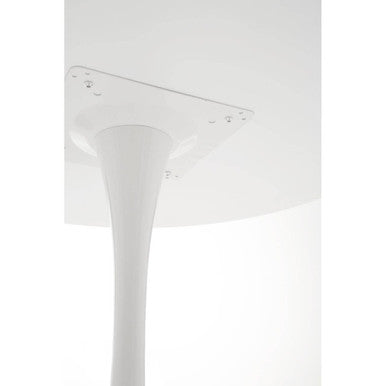 Laila White Small Round Dining Table - PN Home