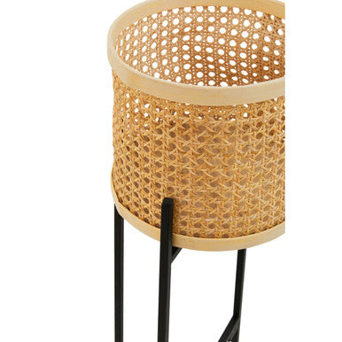 Depok Small Rattan Planter with Metal Stand - PN Home