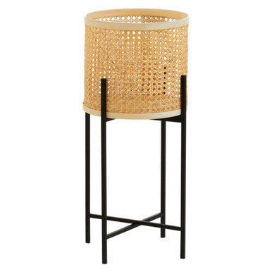 Depok Large Rattan Planter with Metal Stand - PN Home