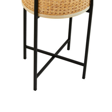 Depok Large Rattan Planter with Metal Stand - PN Home