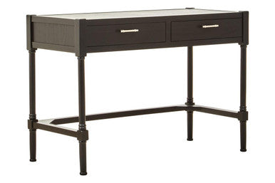 Heritage Two Drawer Black Finish Desk - PN Home