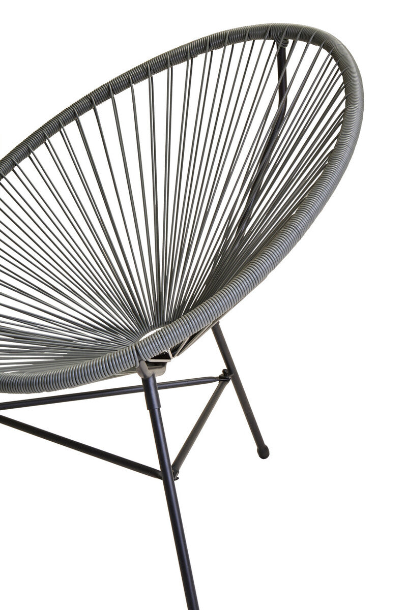 Miami Grey 3 Piece Rattan Patio Set - PN Home