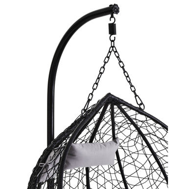 Goa Black Rattan Effect Double Hanging Chair - PN Home