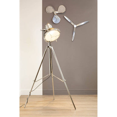 Industrial Revolution Matt Black Floor Lamp