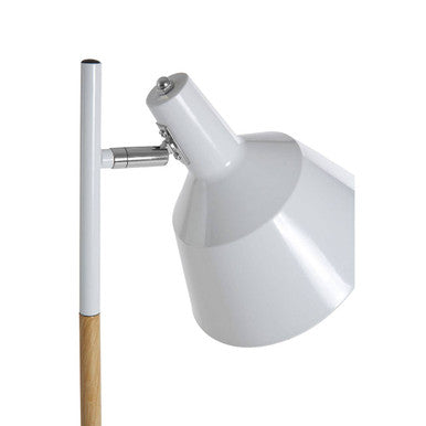 Bryant White Metal and Metal Floor Lamp - PN Home