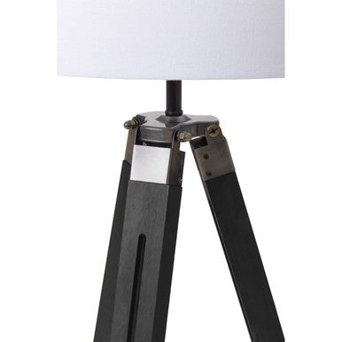 Malvern Tripod Floor Lamp With Black Base - PN Home