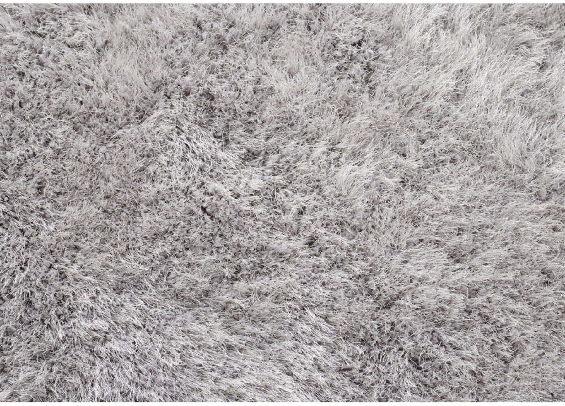 Extravagance Silver Grey Shaggy Rug - PN Home