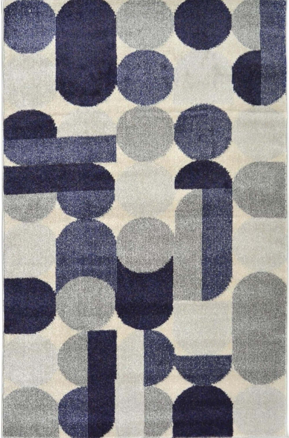 Villa Blue Abstract Rug - PN Home